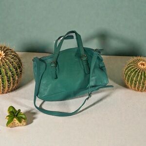 Onna Ehrlich Pebbled Jade women’s Green Leather